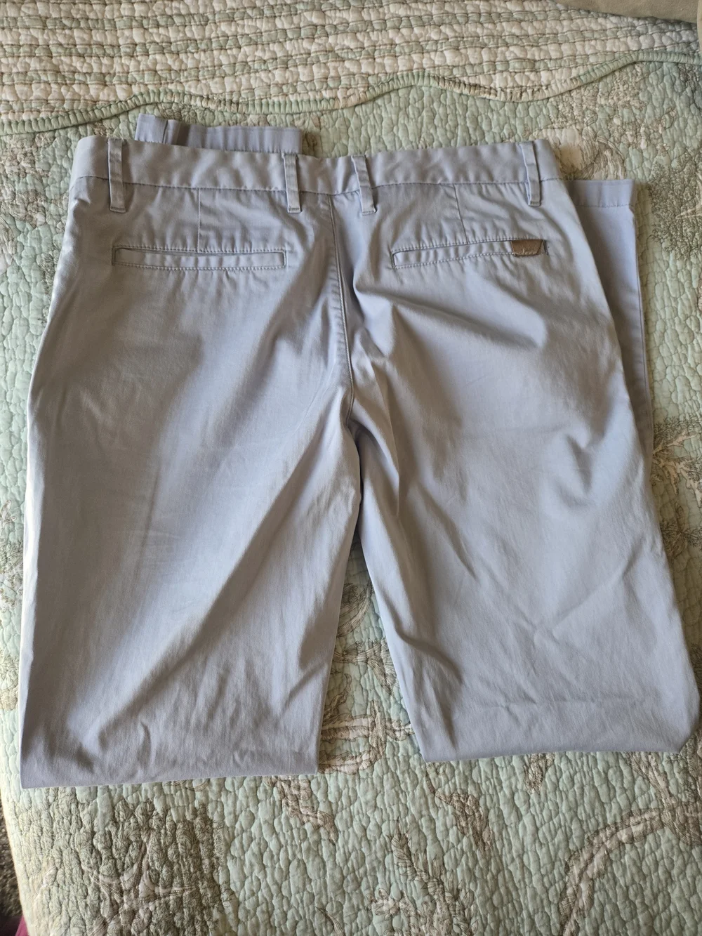 Zara Light Gray Slim Chino Pants 32 X 32 - Picture 4 of 4